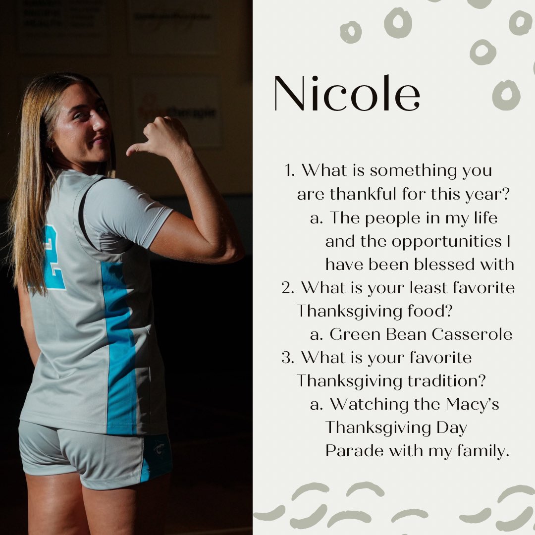 Happy Thanksgiving from the Sharks! Get to know some more about our players and their Thanksgivings! Have a wonderful day with those you love! 🦃🩵

#goSharks🦈