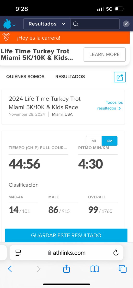 Feliz con mi resultado !! Luego de casi 2 meses, entrenando bike+run, volvimos a correr.