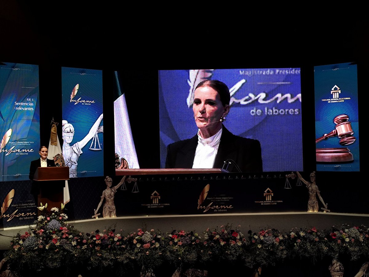 Nancy Fonseca (@soynancyfonseca) on Twitter photo Un honor acompañar a mi amiga querida <a href="/lolitalopezloza/">María Dolores López Loza</a> en su informe de actividades como Magistrada presidenta del <a href="/TEEGTO/">Tribunal Estatal Electoral de Guanajuato</a> toda mi admiración hacia su persona y su impresionante trayectoria profesional al servicio de la democracia, la justicia electoral y nuestro lindo Estado. Un honor acompañar a mi amiga querida <a href="/lolitalopezloza/">María Dolores López Loza</a> en su informe de actividades como Magistrada presidenta del <a href="/TEEGTO/">Tribunal Estatal Electoral de Guanajuato</a> toda mi admiración hacia su persona y su impresionante trayectoria profesional al servicio de la democracia, la justicia electoral y nuestro lindo Estado.