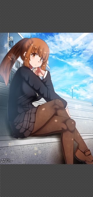 冬仕様のポニーテールちゃん❄️。タイツを追加装備します😌。

Ponytale-chan for winter type. She wore tights. 