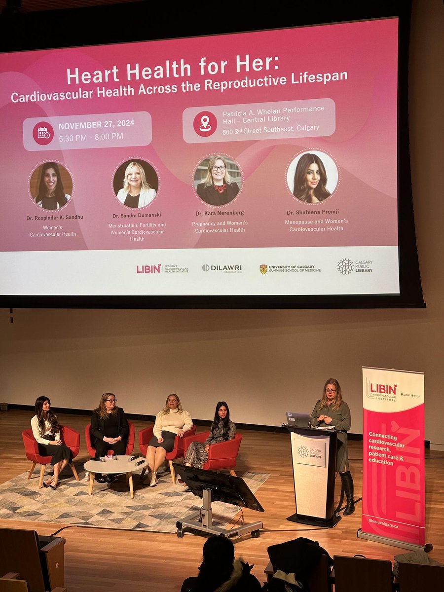 Heart Health For Her: Cardiovascular Health Across the Lifespan, hosted by #LibinWCHI at the Central Library, was a success! Thank you to our amazing experts and everyone who joined us. Next session will be in the new year!  Sign up for updates at libinwchi.ca/get-involved