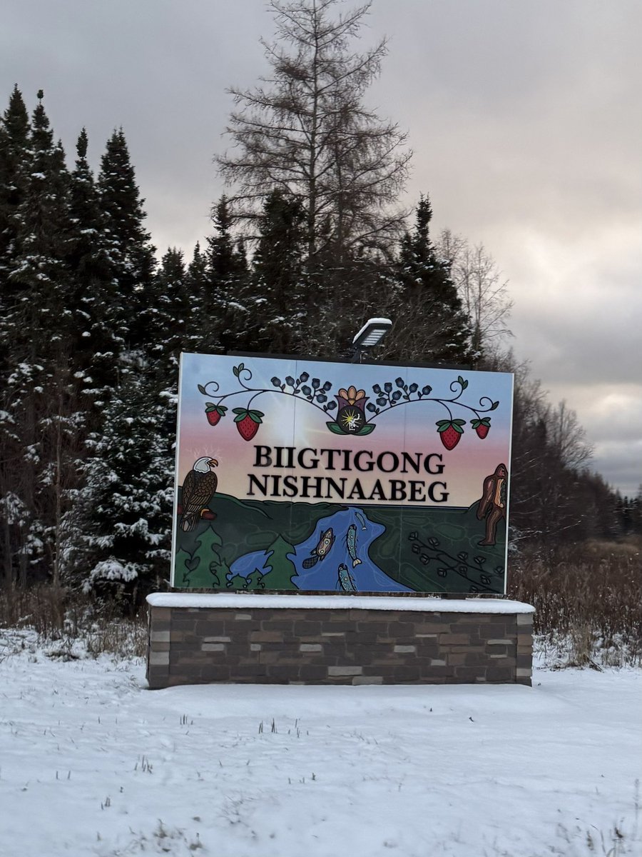 Thank you BIIGTIGONG NISHNAABEG for an amazing visit and connecting with locals. Keep striving to be the best version of yourself. It was a beautiful 3.5h drive north from Thunder Bay, Ont today.