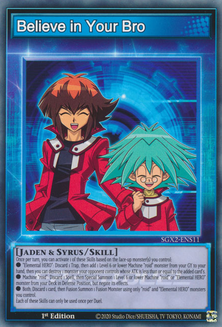 every_ygocard's tweet photo. Believe in your Bro https://t.co/92ZmETAOhp