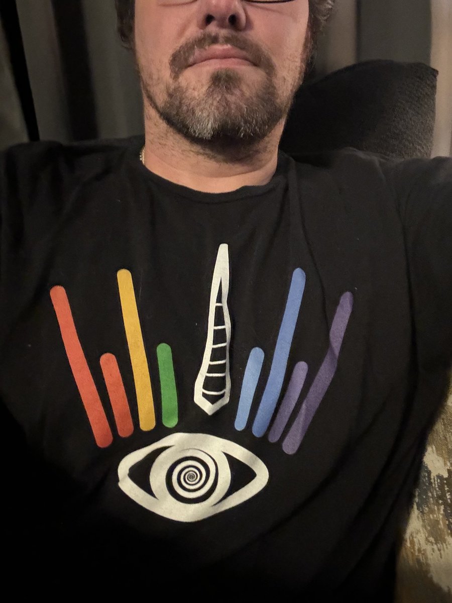 RifeTechnology's tweet photo. I’m sitting over at family’s house on Thanksgiving wearing a cult’s T-shirt. 
I wonder if this will become part of my villain arc when people start hating on me. https://t.co/xNJ6BvoFPb