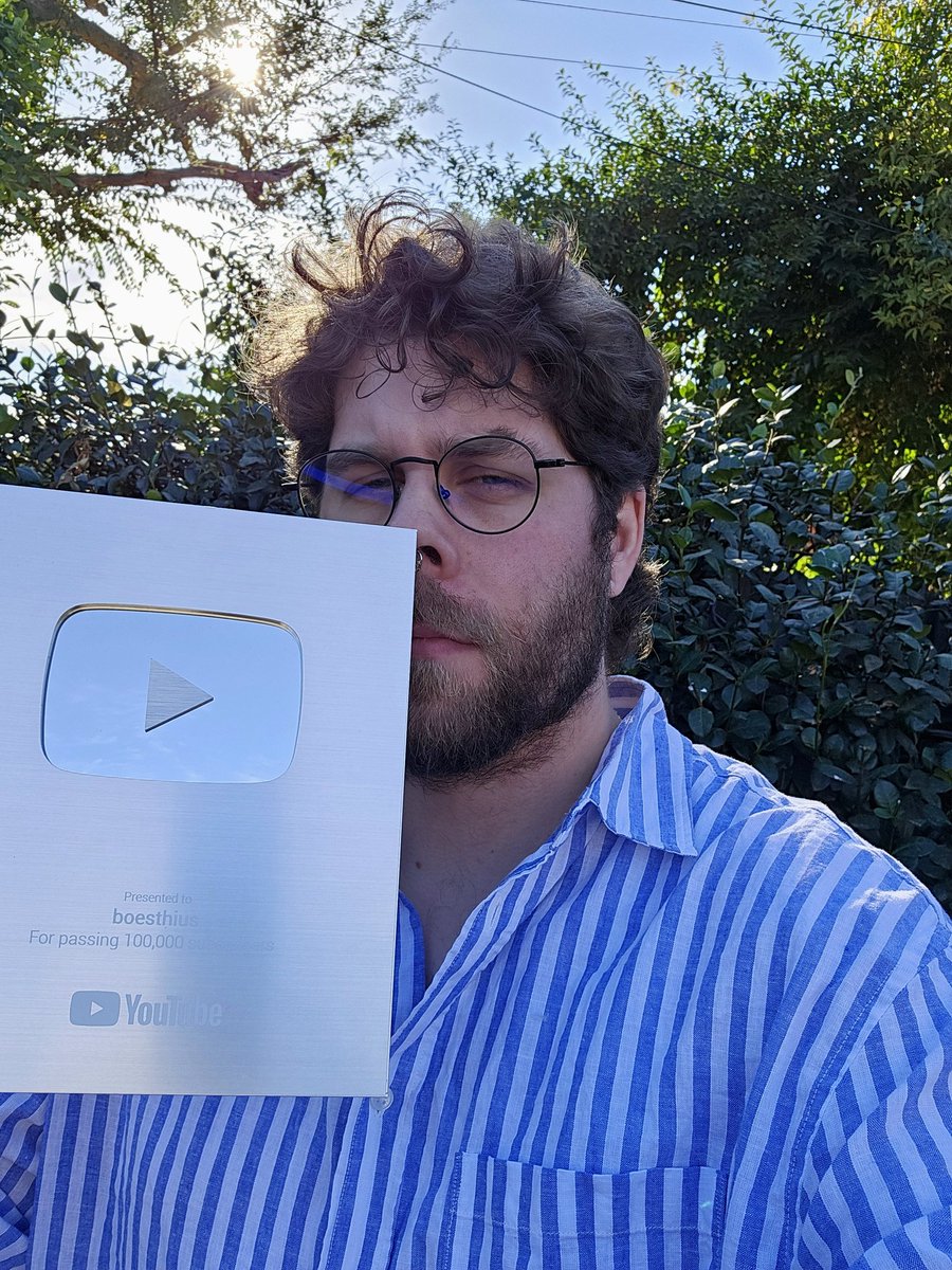 boesthius_'s tweet image. THE 100K PLAY BUTTON IS HERE
hitting 100,000 subs on youtube is an insane goal, and i cannot thank you all enough for your support. 2025 is going to be insane and I cannot wait to start
luv u all we did it for dave
