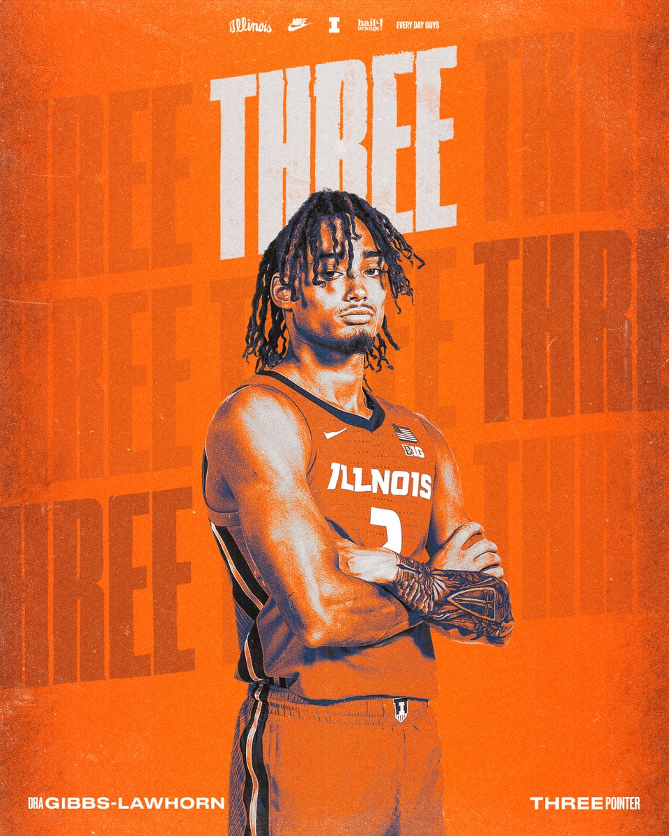 .<a href="/DravynGibbs/">Dravyn Gibbs</a> gets in on the three-pointer fun!

2H 15:15 | #Illini 59, Arkansas 43