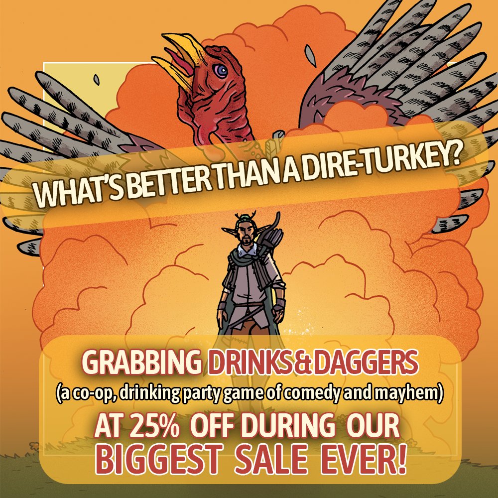 Deepest discount yet!! If you like fun you gotta grab the game at drinksanddaggers.com!