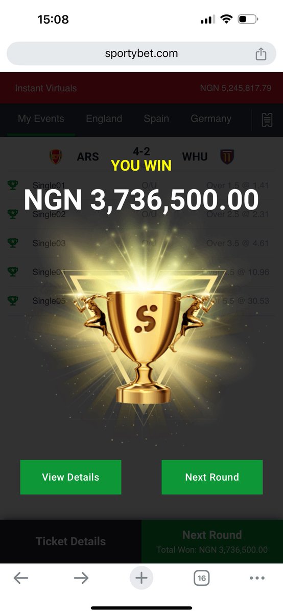 _kennyblaze1391's tweet photo. These were the wins that countered the losses. Don’t be like me, however be open minded in betting, it comes in several forms, real/unreal games, na win be koko. You can hit big on casino too or other modern jackpot games. You just need to open your mind and be ready for the challenges