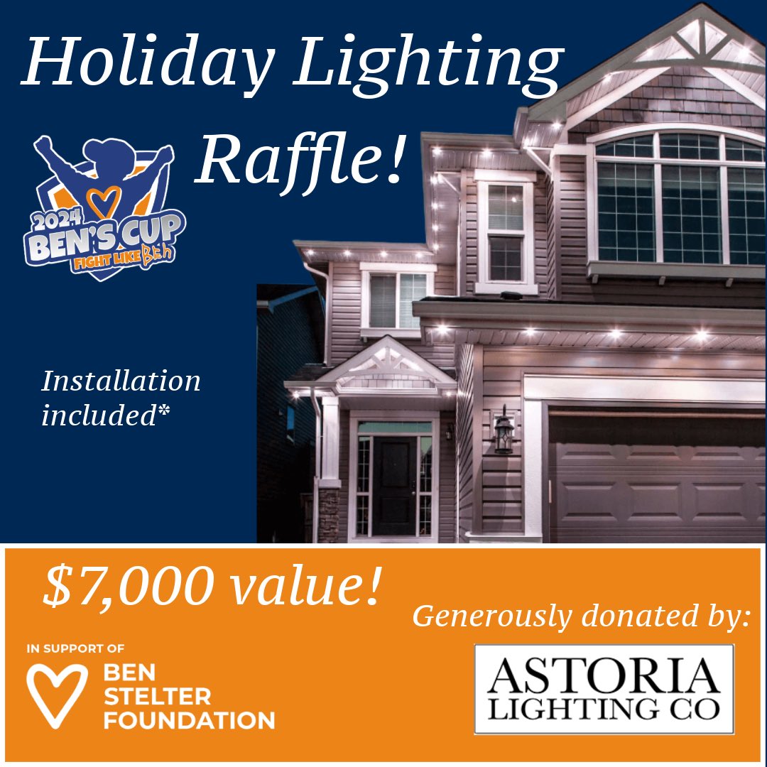 We’re hosting a raffle for the best permanently installed Christmas Lights for <a href="/BensCup/">Ben’s Cup</a> 100% of proceeds benefit the <a href="/Benstelterfund/">Ben Stelter Foundation</a> 

You can support kids like Ben by getting tickets here: rafflebox.ca/raffle/bsf

#yeg #oilers #yeggiveaway #yegchristmas
