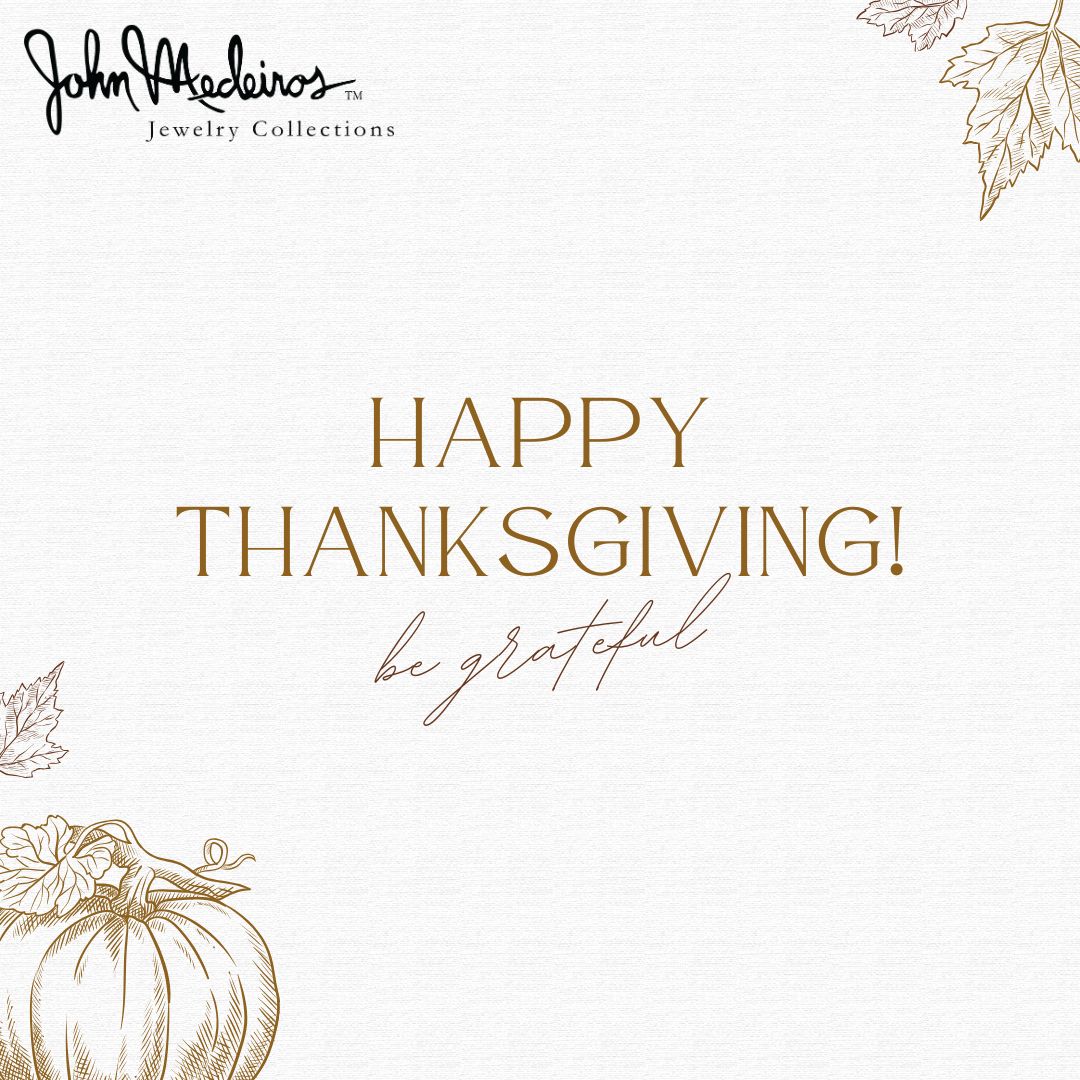 JMJCollections's tweet image. Happy Thanksgiving! We hope you have a wonderful day with friends, family, and loved ones. Time to celebrate togetherness, fall, and all of the tasty traditional dishes.

#JohnMedeiros #JohnMedeirosJewelryCollections #madeinamerica #HandCraftedInRI #Thanks #Thanksgiving