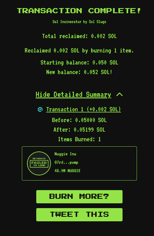 NuggieInu's tweet photo. JUST BURNED MORE THAN HALF OF DEV WALLET! 🔥🔥🔥🔥 https://t.co/JtYW79dOSF https://t.co/iHzRPffaQy