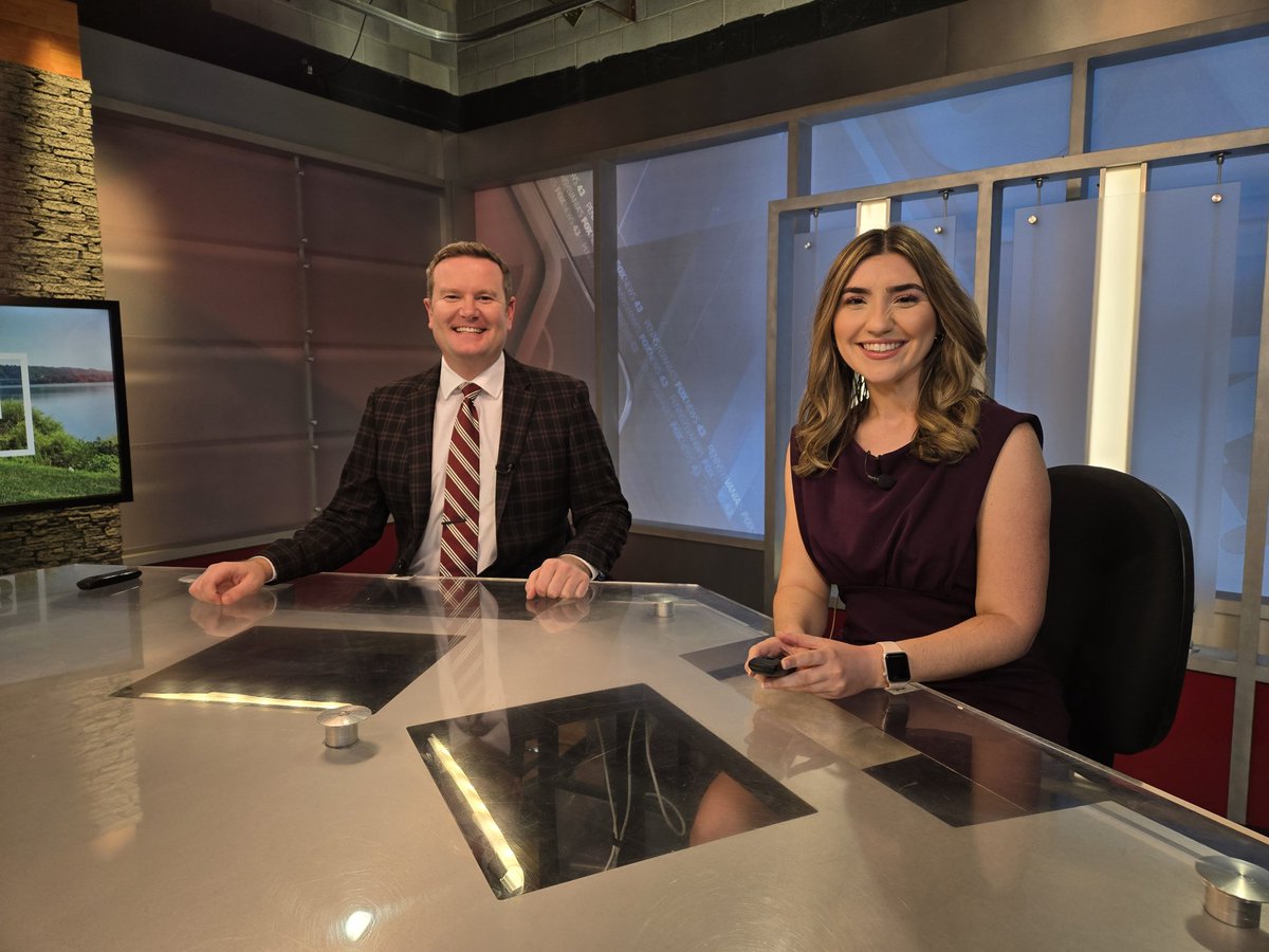 It was an all <a href="/Cronkite_ASU/">Cronkite School</a> anchor desk on <a href="/fox43/">WPMT FOX43</a> this morning. Nice to have <a href="/SedonaMeadows/">Sedona Meadows</a> to help represent the #SunDevils.