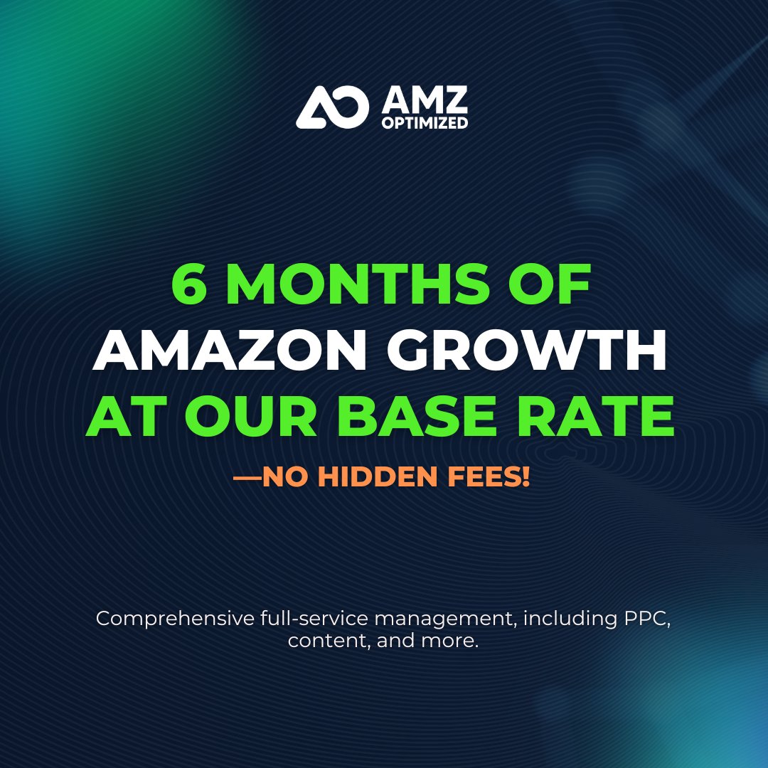 amz_optimized's tweet photo. 🚀 Amazon Growth Made Simple!

✅ Full Management
✅ Expert PPC
✅ Tailored Content
✅ Listings &amp; Inventory

Ready to grow? Let’s chat! 🛒📈

#AmazonExperts #EcommerceGrowth #AmazonPPC #AmazonManagement #EcommerceSuccess https://t.co/VA0qNwJwrQ