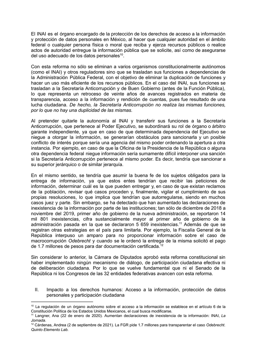 designaciones's tweet photo. 🚨Más de 2⃣5⃣0⃣ organizaciones y personas defensoras enviamos una carta a la relatora sobre la libertad de expresión de la @ONU_es, alertamos de los impactos negativos al derecho a saber de la reforma que elimina al @INAImexico. 📢El @senadomexicano tiene la posibilidad de votar a favor de la transparencia desechando la reforma.

#LoQueYaNoVamosASaber
#SinCuotasNiCuates