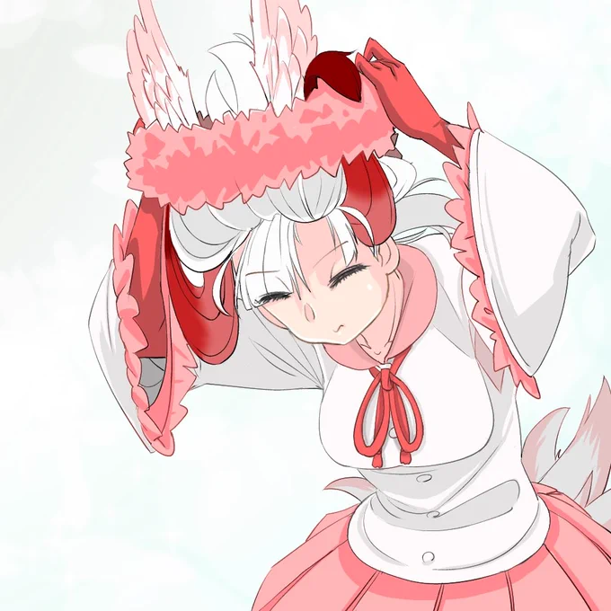もふもふを外すトキチャン#けものフレンズ 