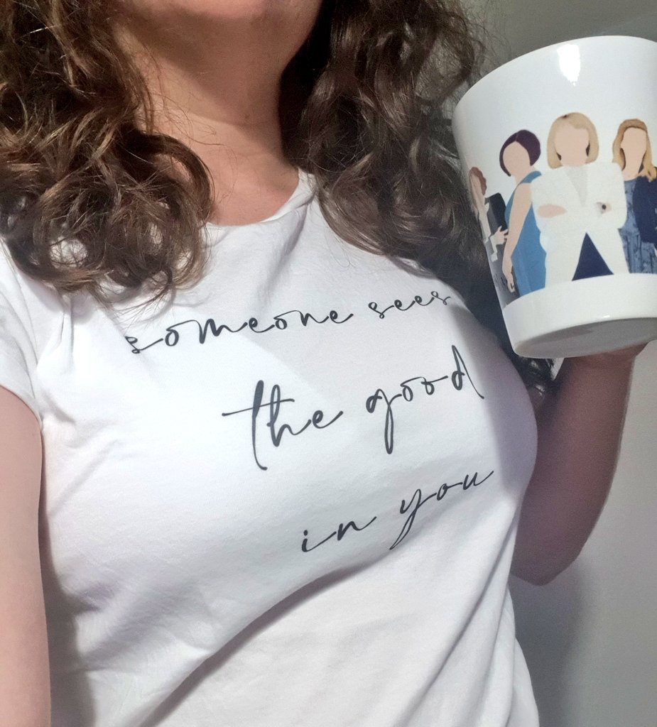 Faultline reworked has dropped, so the only acceptable shirt and mug today 💜 #TheSplit #NicolaWalker <a href="/fibutts/">Fiona Button</a> <a href="/AnnabelScholey/">Annabel Scholey</a>