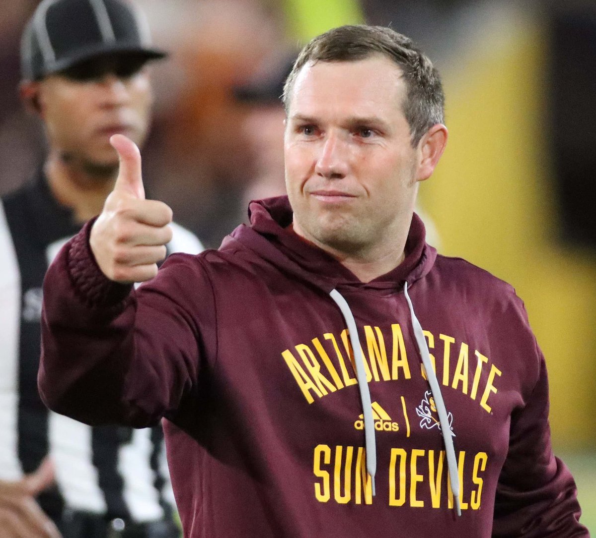 Happy Thanksgiving from Kenny Dillingham

According to <a href="/ChrisKarpman/">Chris Karpman</a> the Arizona State Head Coach earned a $200k bonus for winning 9 games. He’s giving 20 off field ASU staffers $5-10k bonuses using the money he earned. 

Class act