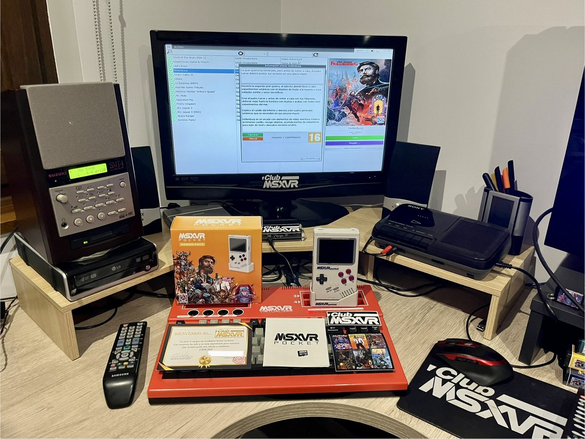 Víctor Llamazares (@vrmotor6) on Twitter photo Ya me llegó la #MSXVRPOCKET d e <a href="/msxvr_computer/">MSXVR Computer</a> Edición Demon Pack . Preciosa caja exclusiva y 6 juegos de <a href="/DemonVideogames/">Demon Videogames</a> incluidos 👏👏👏👏 Ya me llegó la #MSXVRPOCKET d e <a href="/msxvr_computer/">MSXVR Computer</a> Edición Demon Pack . Preciosa caja exclusiva y 6 juegos de <a href="/DemonVideogames/">Demon Videogames</a> incluidos 👏👏👏👏