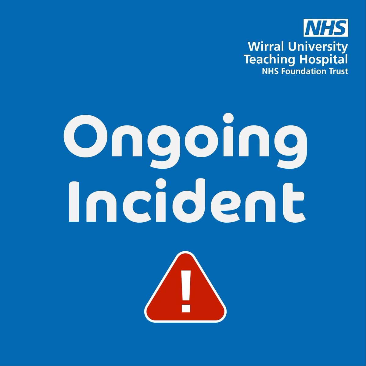 We expect our ongoing major incident to continue over the weekend. It was declared after a targeted cyber security issue &amp; we’re working hard to rectify the issue. 

People may face longer wait times in A&amp;E. Only attend A&amp;E in an emergency.
