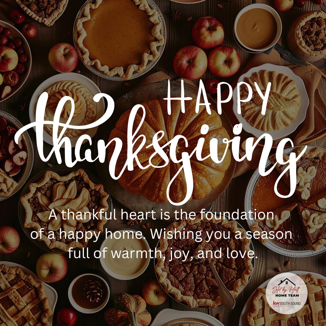 SoldByPlatt's tweet photo. May your home be a place of warmth and laughter this holiday season. Happy Thanksgiving from our home to yours! 🍁🥧🦃 https://t.co/Cm8PJl7rY4
