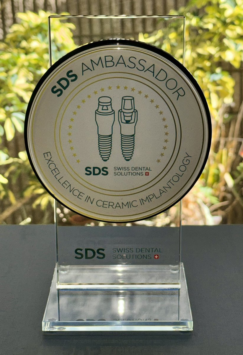 ALICEADMD's tweet photo. As an SDS Ambassador, Dr. Alicea is officially recognized as a dentist trainer in ceramic implantology, qualifying him to train other dentists in this innovative field. Starting in 2025, training sessions will begin at our Odessa office – stay tuned for more details! https://t.co/Cs1e6VxXAH