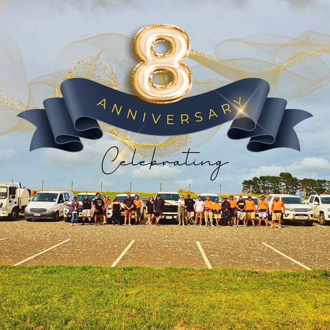 vezadrainage's tweet photo. 🎉 Celebrating 8 Years of Excellence! 🎉

Today, we reflect on our incredible journey from the humble beginnings of a single digger to becoming a trusted name in Auckland and Waikato's infrastructure landscape. 

#VezaDrainageAndCivil #8YearAnniversary #Drainage #Construction https://t.co/ERRTobNuX1