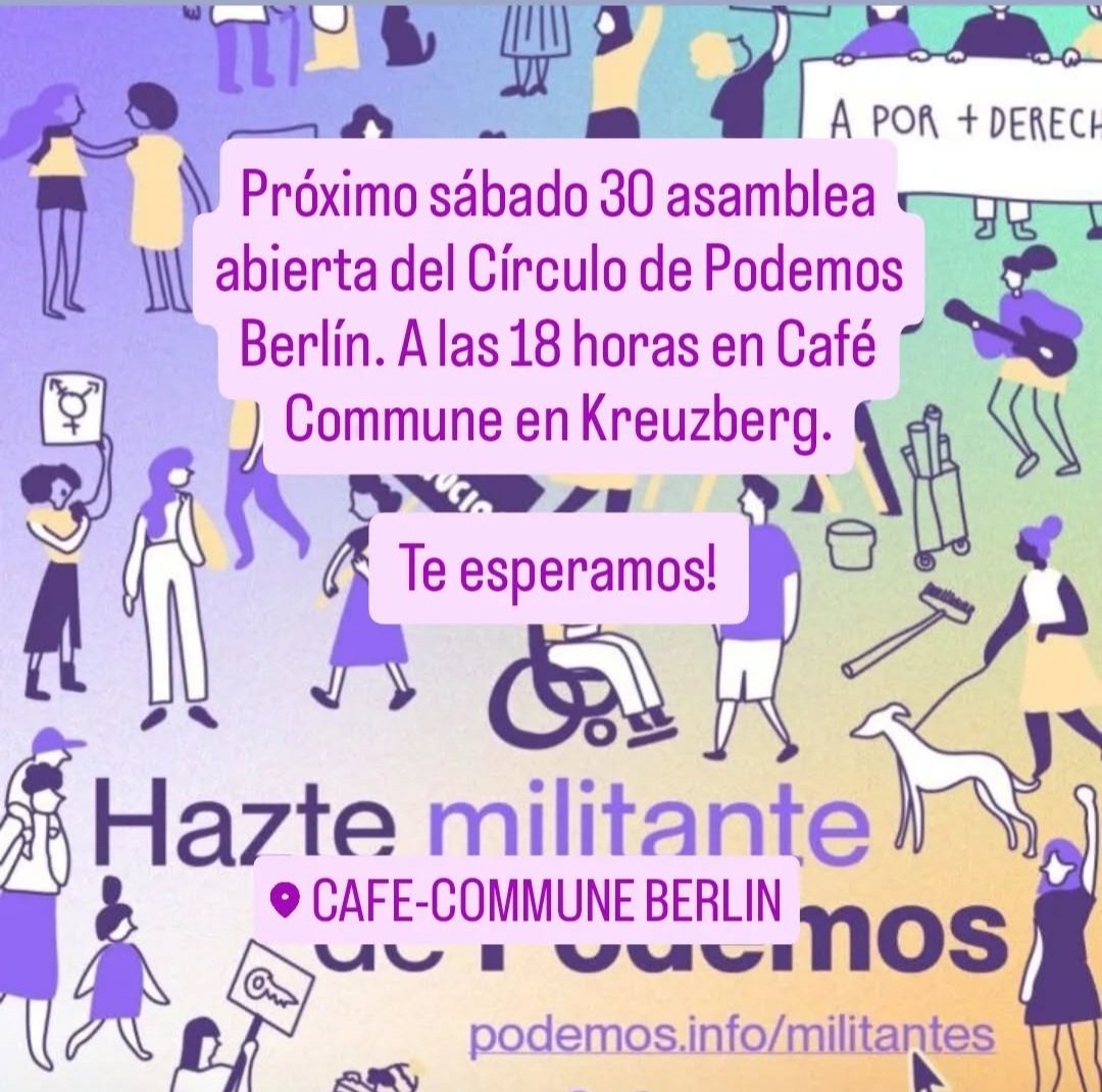 Anímate a participar en Podemos Berlín.