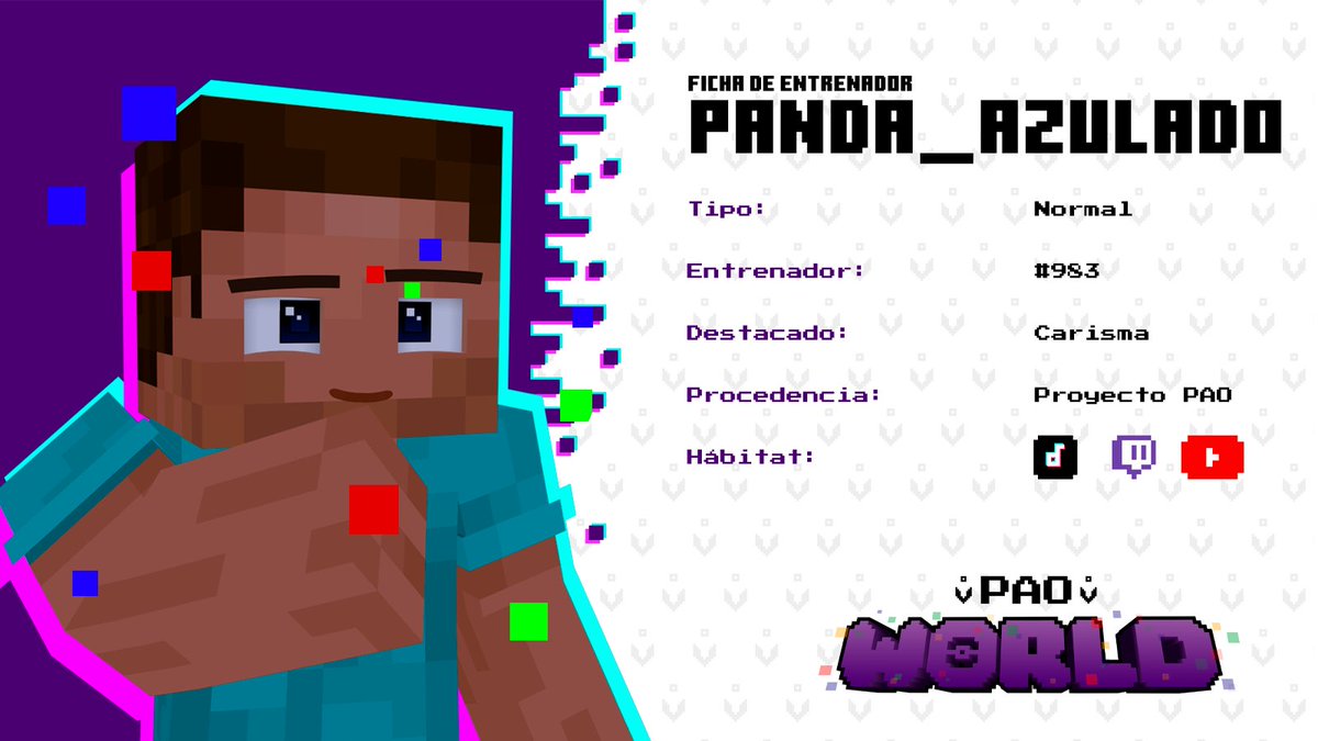 PWolrd31941's tweet photo. Ha descendido un Héroe, Panda_Azulado #paoworld #pixelmon #minecraft #pao #pao2 #twitch #serie https://t.co/mHvk0j9zEh