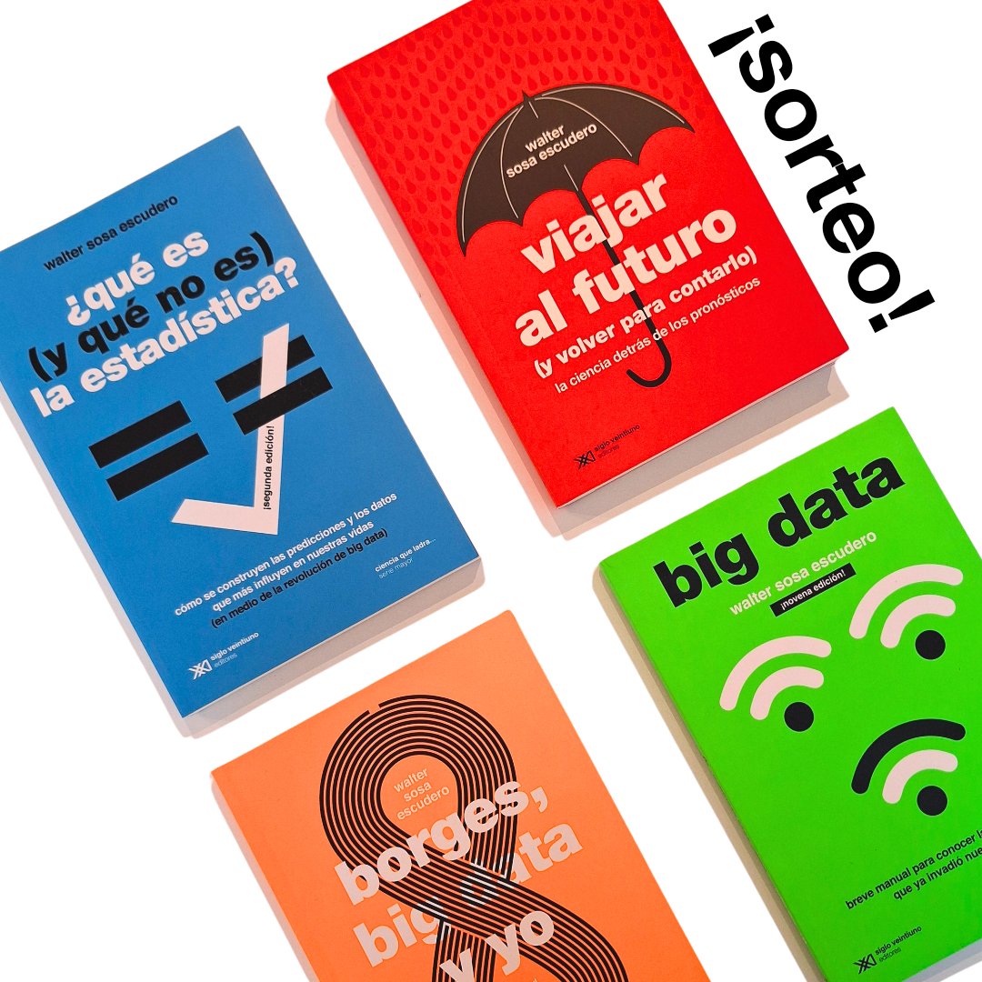 Siglo XXI Editores (@sigloxxiarg) on Twitter photo ¡SORTEO! Ganate todos los libros de <a href="/wsosaescudero/">Walter Sosa Escudero</a>
¡Anotate en el formulario y ya estás participando! Tenés tiempo hasta el 11 de diciembre. Nos comunicaremos por mail con el ganador.
bit.ly/418ADSN ¡SORTEO! Ganate todos los libros de <a href="/wsosaescudero/">Walter Sosa Escudero</a>
¡Anotate en el formulario y ya estás participando! Tenés tiempo hasta el 11 de diciembre. Nos comunicaremos por mail con el ganador.
bit.ly/418ADSN