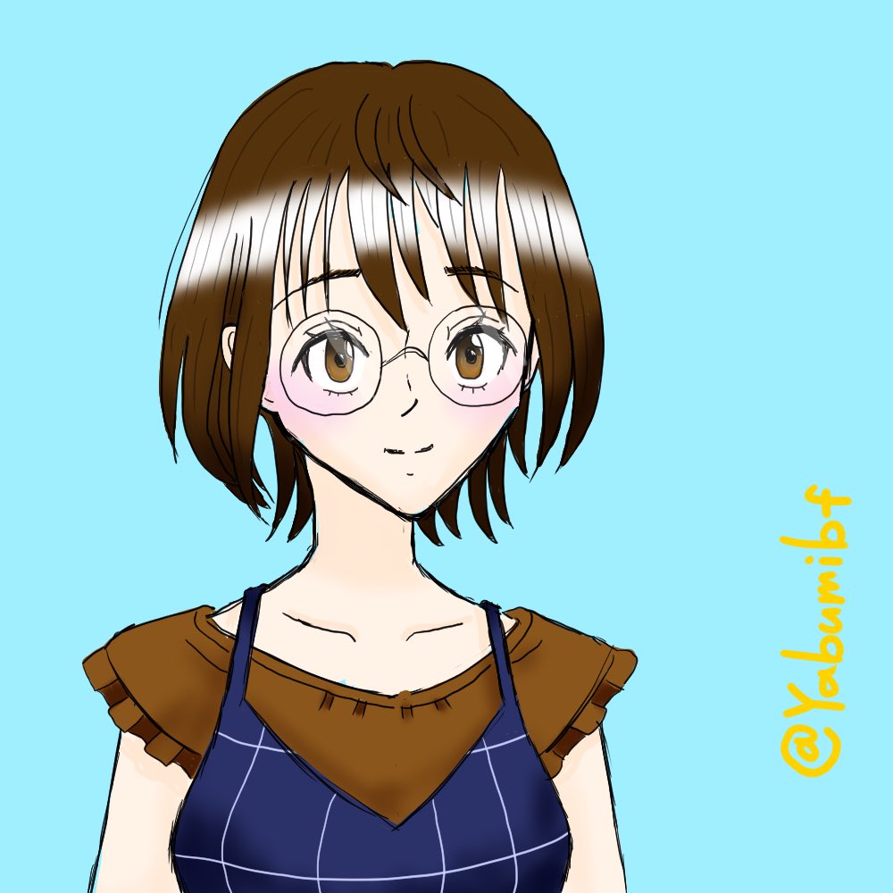 Yabumibf's tweet photo. 私服の由紀子を描きました。朝活というやつかもしれません。
#高岡由紀子 #ブルリフS #BLUEREFLECTIONSUN https://t.co/dr0yWTntMD