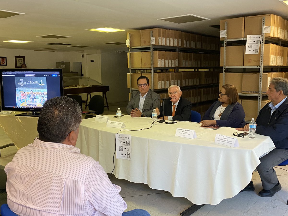 El Instituto Estatal de Documentación ha dado un paso significativo en la preservación y difusión del patrimonio documental con la presentación de la Revista 17 de Abril “Morir es nada cuando por la patria se muere”

#LaTierraQueNosUne

Entérate más 👉 bit.ly/419Mjoy