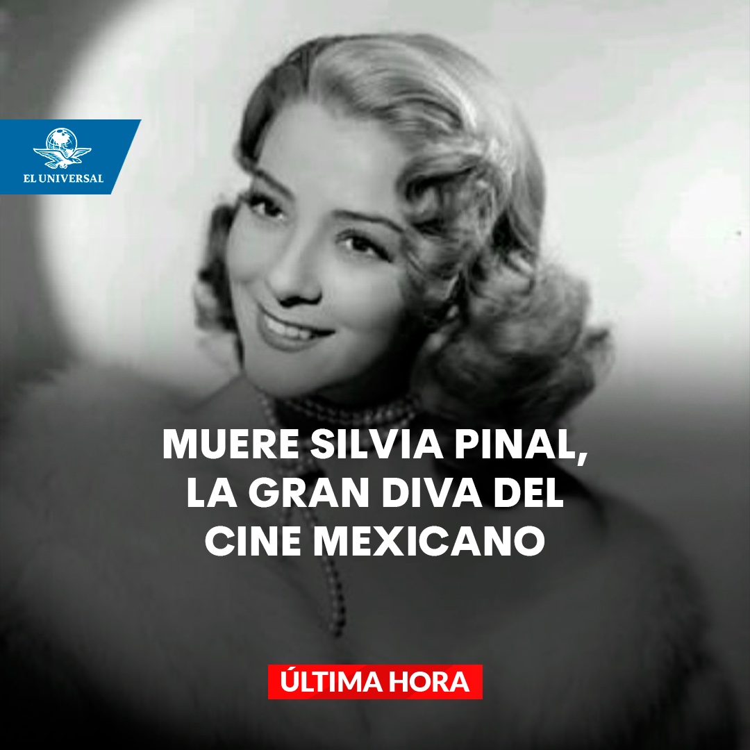 El_Universal_Mx's tweet photo. 🚨#ÚLTIMAHORA 🚨 Muere la actriz Silvia Pinal, una de las más icónicas y reconocidas en la historia del cine mexicano. https://t.co/TyI9nHppzg