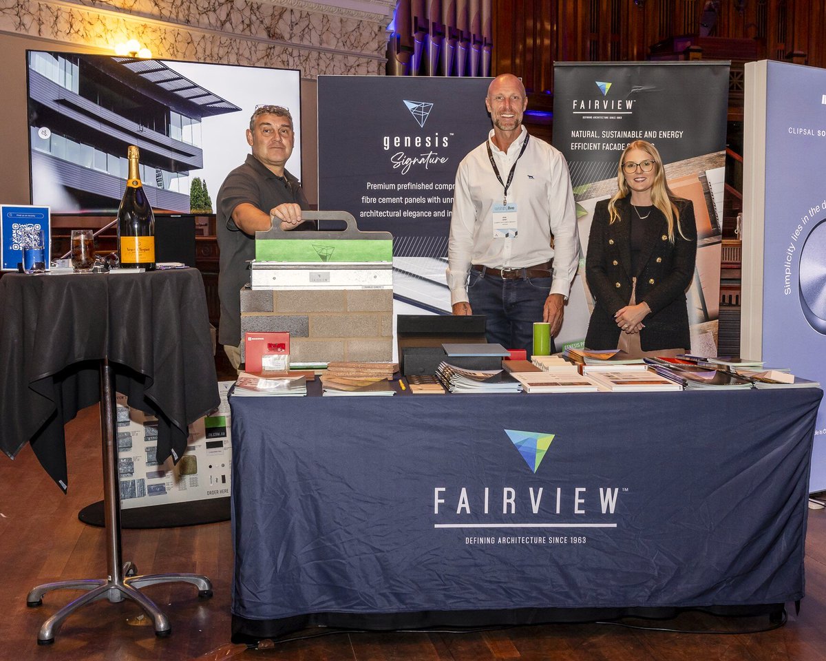 FairviewArch's tweet photo. The last event for 2024 done! The #Fairview team enjoyed exhibiting at #ArchifyLiveBrisbane earlier this month, speaking with architects about their projects & learning valuable insights.
Thanks to everyone who came up & had a chat & thank you to #Archify for hosting! https://t.co/eZtrepSRHr