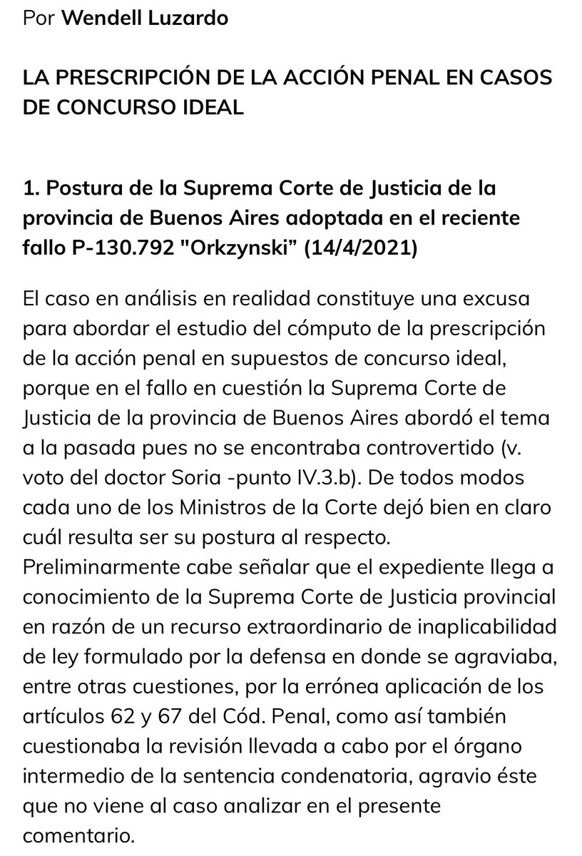 Concurso ideal de delitos
Prescriben los tipos penales o los hechos?

hammurabi.com.ar/luzardo-la-pre…