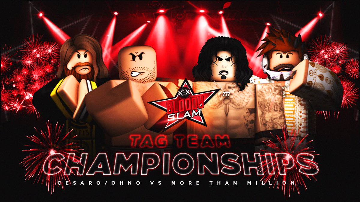 🩸1/4/25 - BloodySlam🩸

TAG TEAM CHAMPIONSHIPS

After the stunt that the Tag Team Champions pulled at XtremeMania..

<a href="/CoreyKasada/">Kasada</a> &amp; <a href="/OfficiMaximus/">Maximus Nightmare</a> will get their second opportunity at the Tag titles when they take on the Tag Team Champions, <a href="/DrBartholmew/">Dr Bartholomew</a> &amp; <a href="/imlosinyou/">CL</a>!