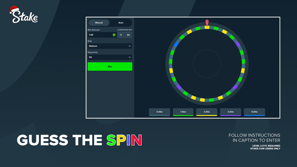 Guess The Spin 🎡

Tell us in the comments what multiplier the wheel will land on and we’ll pick 10 correct answers at random to win $100 in Stake Credit each 🤑