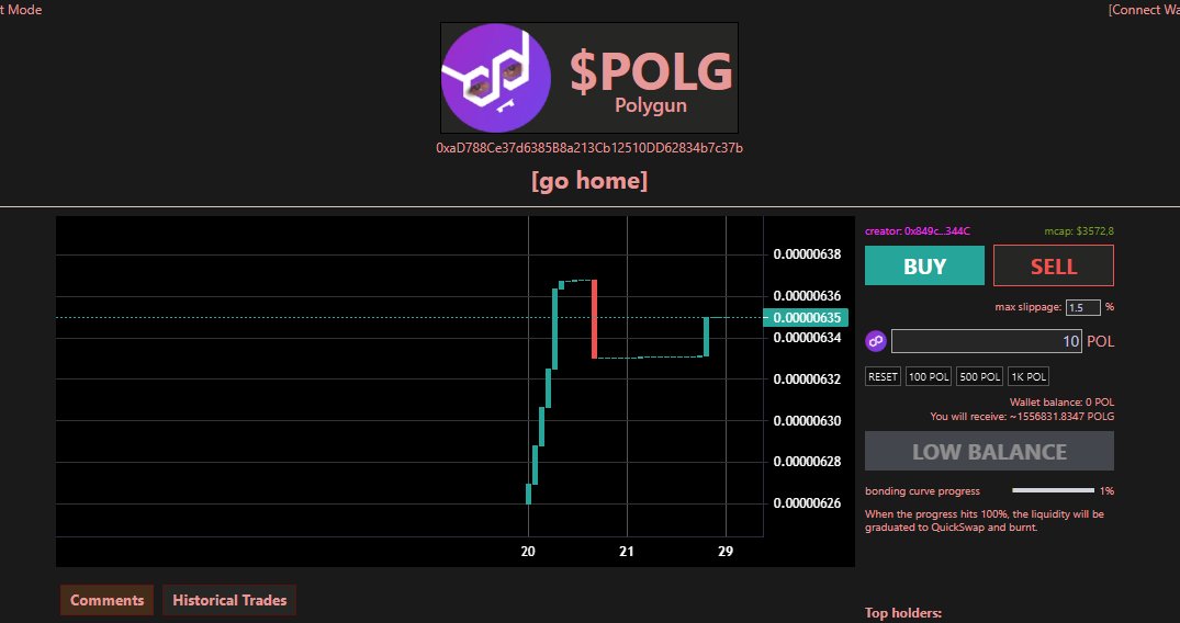 polygun_meme's tweet photo. NEW #Memecoin on @wenmarkets $POLG Join early! 🚀🚀
Polygun #memetoo #PolygonSpace https://t.co/0boiId7ydI
#solana #pumpfun #agglayer $POL #wagmi #crypto @MustStopMurad https://t.co/t6lrRMuZAR