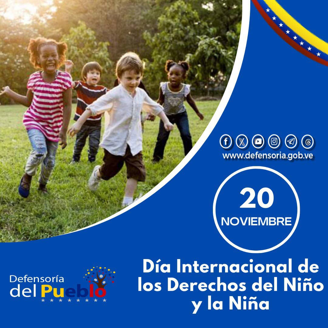 defen_sucre's tweet image. #EFEMERIDES Hoy #20nov es el Día Internacional de los Derechos del Niño y la Niña, documento compuesto por 54 artículos, que incluyen los derechos económicos, sociales, culturales, civiles y políticos de todos los niños y niñas de 0 a 18 años.