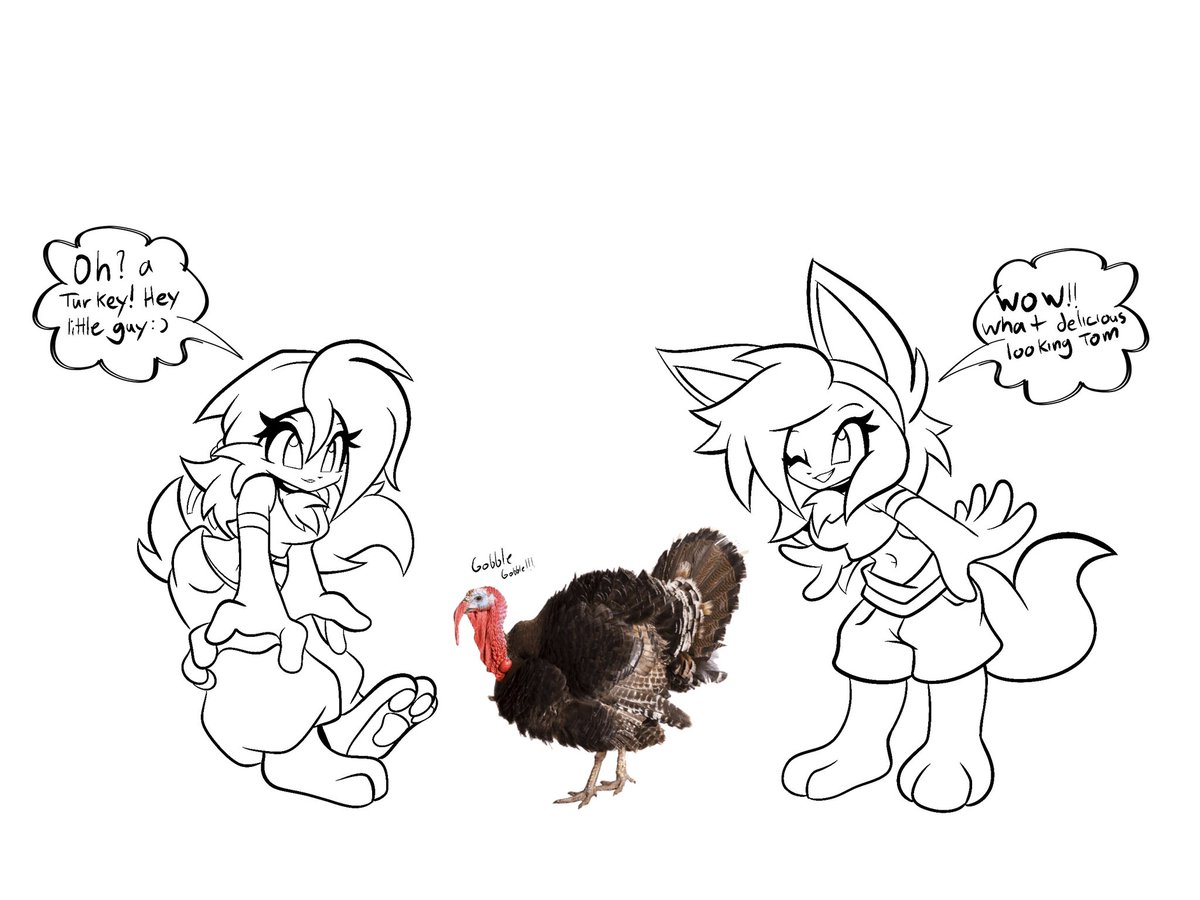 Taco_Chip_Art's tweet image. Happy Thanksgiving. Here’s a little quick sketch I did. I might finish this later 
#HappyThanksgiving #Thanksgiving2024 #ThanksgivingDay #Turkey #oc #originalcharacters #art #sketch