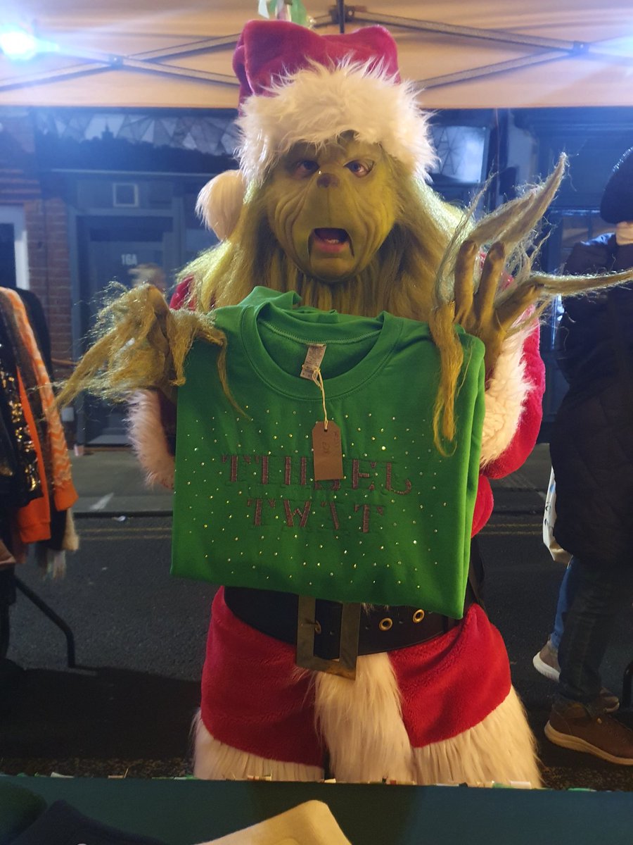 Our Christmas jumpers are Grinch approved 👍🎄#christmasmarket #maldonlightswitchon