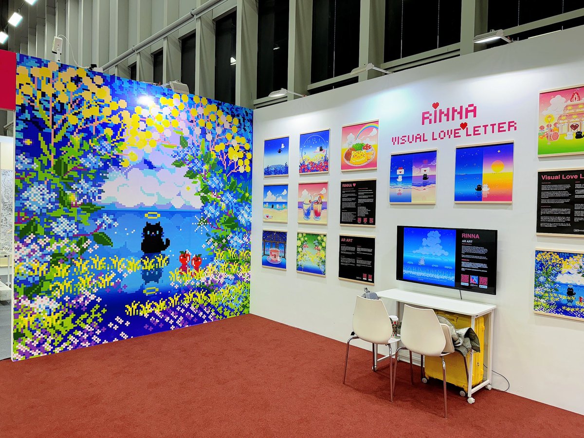 GM from my booth at 100+ Art Fair Shenzhen