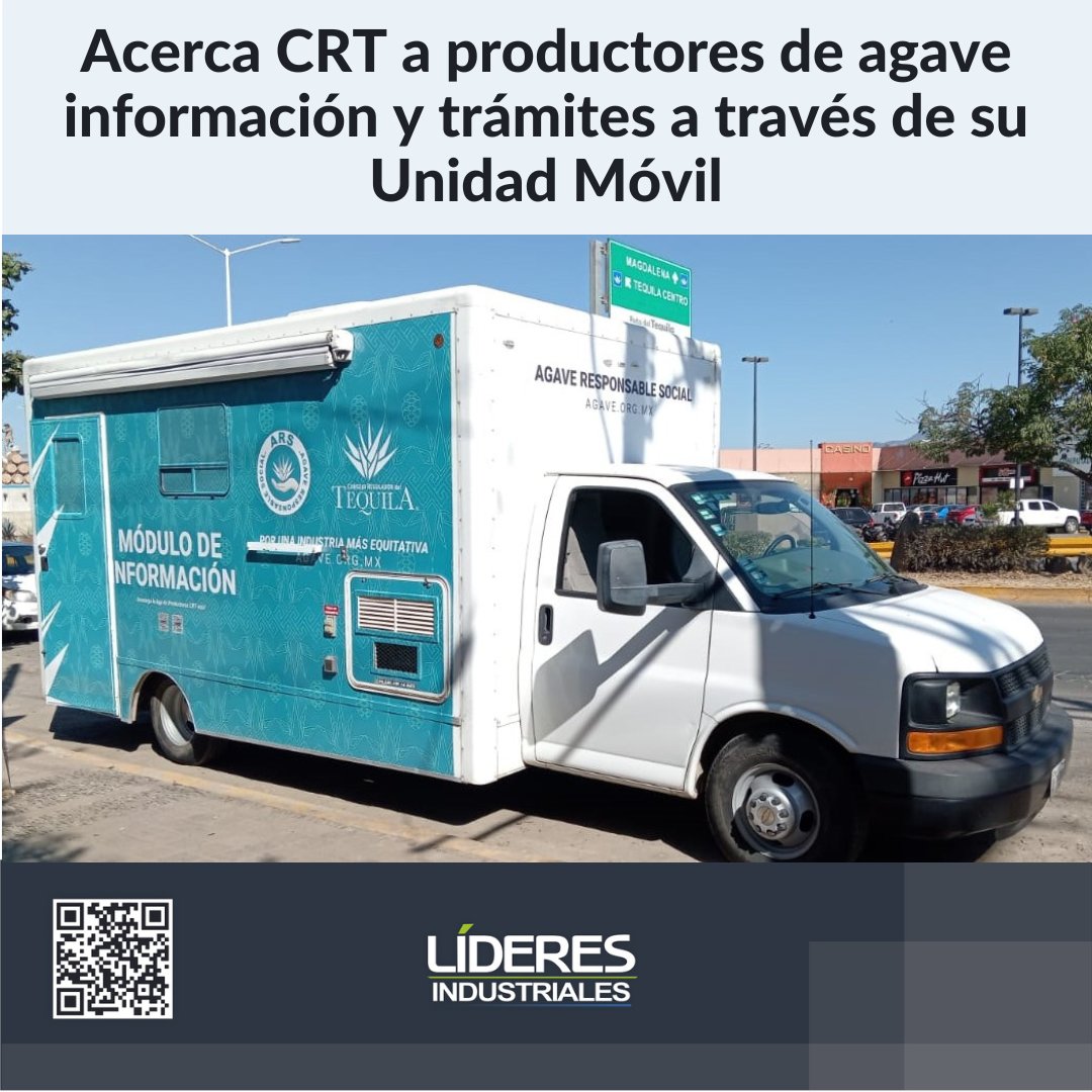 Acerca <a href="/CRTequila/">C.R. Tequila</a> a productores de agave información y trámites a través de su Unidad Móvil

• Ponen en operación una unidad que recorrerá los municipios que forman parte de la Denominación de Origen. 
lideresindustriales.com/acerca-crt-a-p…