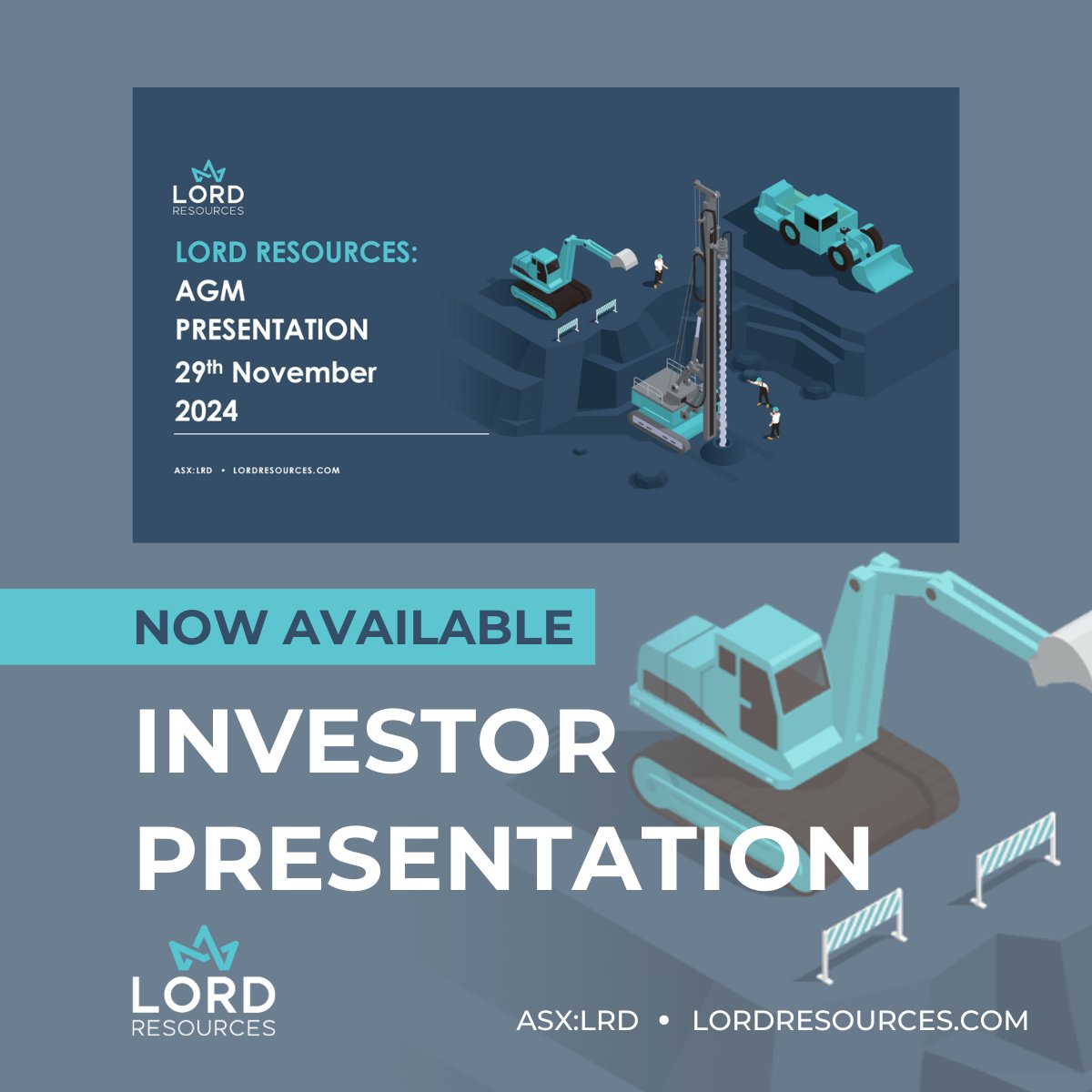 LordResources's tweet image. $LRD AGM presentation now available.
Read why our refreshed team and exploration strategy is an asset to the recently acquired Ilgarari Copper Project, which hosts high-grade #copper mineralisation.
View the presentation here: loom.ly/YStCPeI
#ASXnews #ASX #LRD $LRD.ax