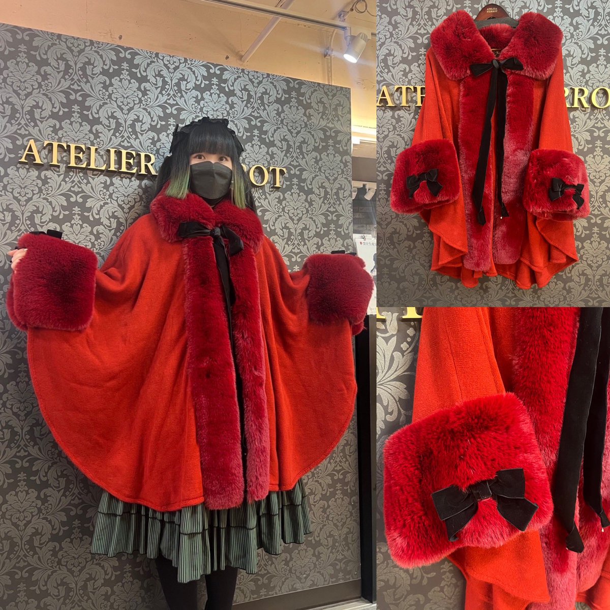 ❤️入荷情報❤️ 【Triple*fortune】 マントコート ￥27,280(税込