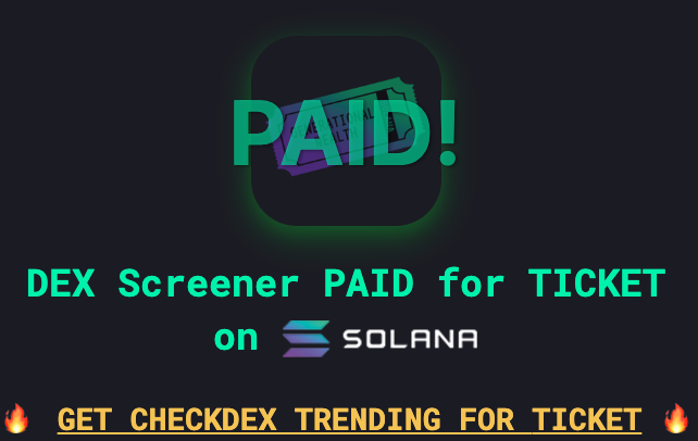 GenWealthTicket's tweet photo. DEX IS PAID. Your gateway to generational wealth starts with this $TICKET🎟️💸

https://t.co/q8j99eFZ9T https://t.co/dMBkvTY6cB