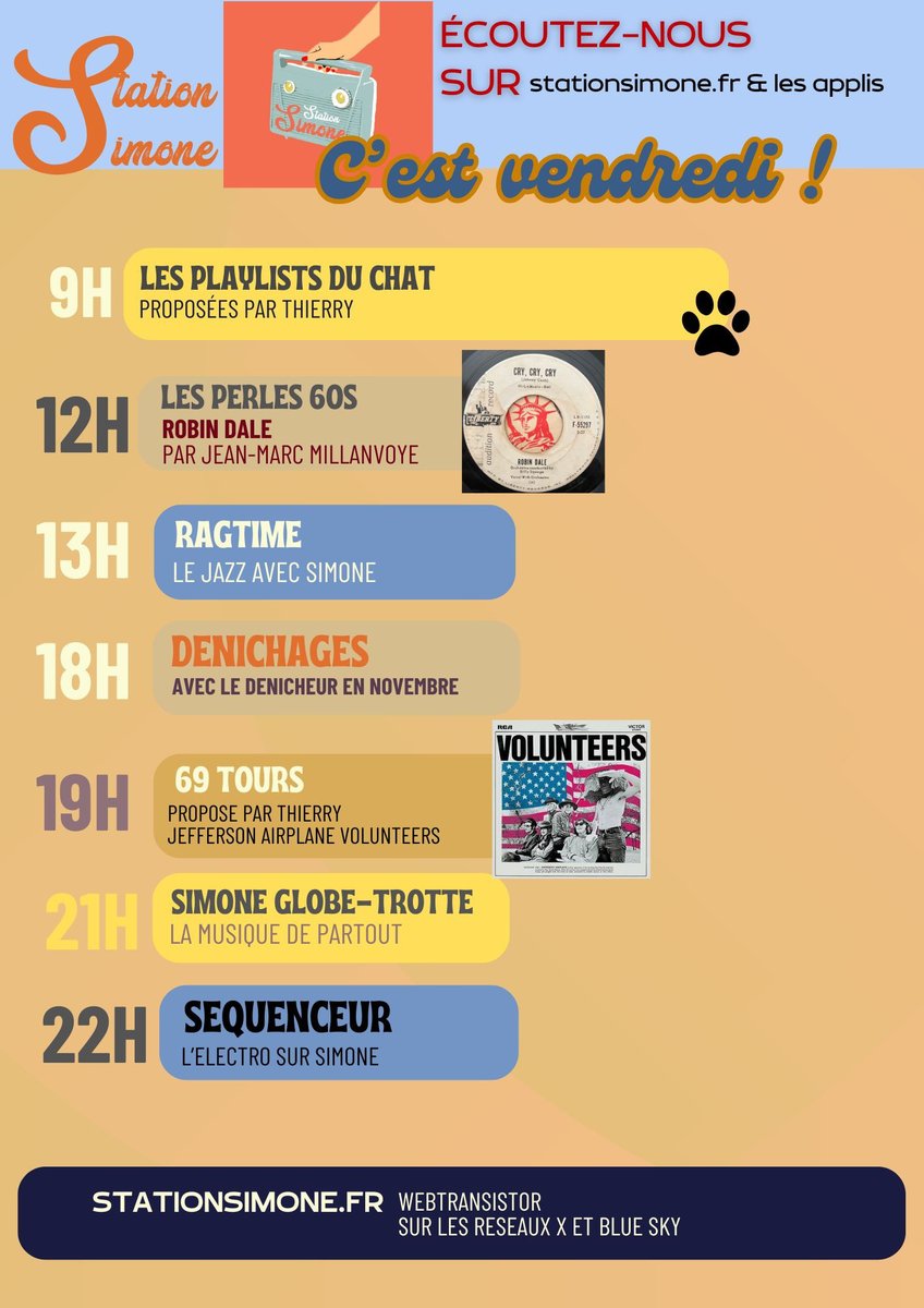 Station Simone Webtransistor (@stationsimone4u) on Twitter photo Bon réveil
Un vendredi crème ! Pour échapper au vendredi noir.
<a href="/StationSimone/">Station Simone</a> <a href="/StationSimone4U/">Station Simone Webtransistor</a>
<a href="/Albusae/">Alex</a> <a href="/an_conda/">Anna Conda</a> <a href="/AuxComtesse/">la comtesse aux pieds nus</a> <a href="/Brindille_/">Brindille</a> <a href="/Brydniakblandi1/">Brydniak blandine</a> <a href="/c_vollaire/">Catherine Vollaire</a> @contessina007 <a href="/coolbritania/">coolbritania</a> <a href="/CPASGAGNE69/">POPEYE 🐟</a> <a href="/GeorgesBerger/">Hervé Labatut</a> <a href="/HHERVE_/">Rv</a> <a href="/hamsterjovial85/">Hamster Jovial</a> <a href="/JarettCody/">Cody Jarrett</a> <a href="/MamzelleGaby/">MamzelleGabrielle</a> Bon réveil
Un vendredi crème ! Pour échapper au vendredi noir.
<a href="/StationSimone/">Station Simone</a> <a href="/StationSimone4U/">Station Simone Webtransistor</a>
<a href="/Albusae/">Alex</a> <a href="/an_conda/">Anna Conda</a> <a href="/AuxComtesse/">la comtesse aux pieds nus</a> <a href="/Brindille_/">Brindille</a> <a href="/Brydniakblandi1/">Brydniak blandine</a> <a href="/c_vollaire/">Catherine Vollaire</a> @contessina007 <a href="/coolbritania/">coolbritania</a> <a href="/CPASGAGNE69/">POPEYE 🐟</a> <a href="/GeorgesBerger/">Hervé Labatut</a> <a href="/HHERVE_/">Rv</a> <a href="/hamsterjovial85/">Hamster Jovial</a> <a href="/JarettCody/">Cody Jarrett</a> <a href="/MamzelleGaby/">MamzelleGabrielle</a>