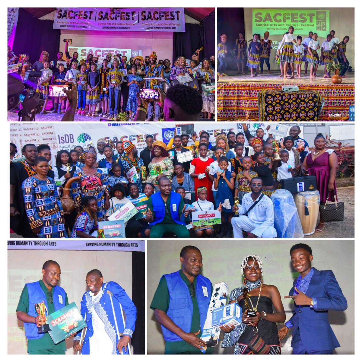 PNUDCameroun's tweet image. At the #Bamenda Sunrise Arts & Cultural Festival, SACFEST 2024, the #UNDP 🇨🇲 #RecoveryProgramme proudly handed awards to outstanding arts and cultural talents and projects in various categories.
One of the most outstanding was the best dance group for persons with…