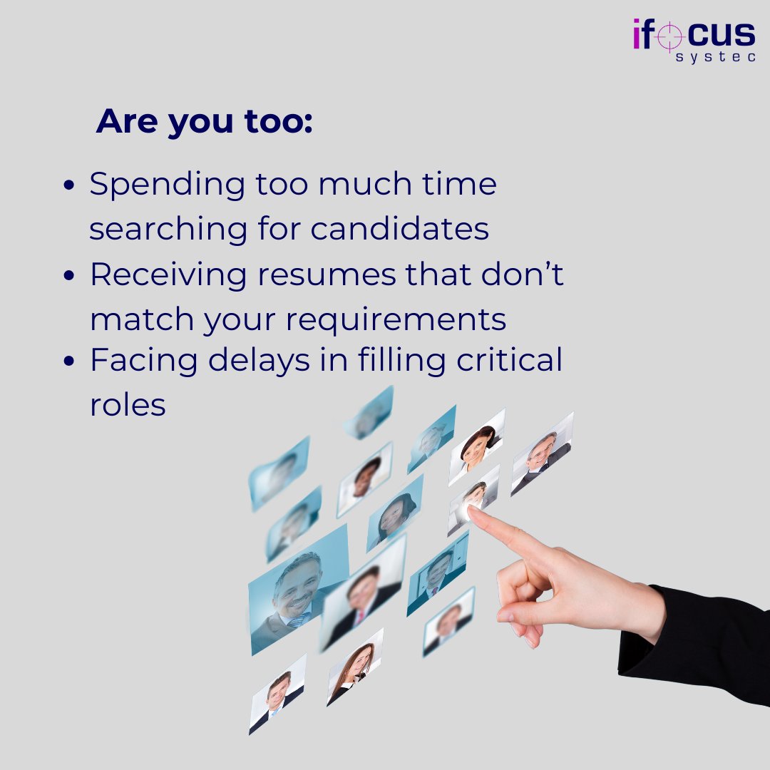 Ifocus_Systec's tweet photo. Finding the right talent just got easier.  Get pre-assessed professionals ready to join your team!

#ifocussystec #staffing #staffingsolutions #fasterhiring #fasterhiringprocess #prescreenedcandidates #digitaltransformation #digitalengineering #dataengineering https://t.co/t2JGUukP0c