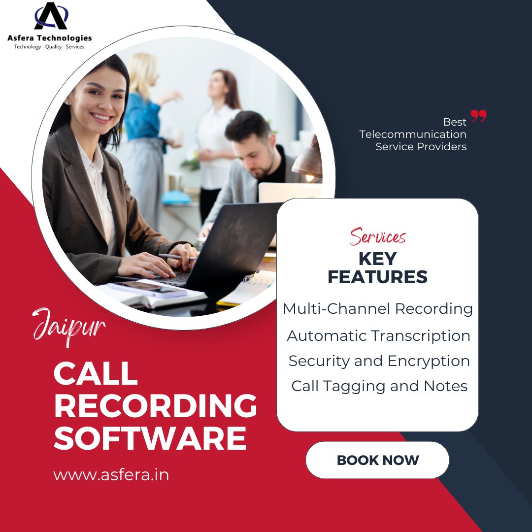 AsferaTechnolo1's tweet image. In Jaipur we offer call recording software which can be tailored to the specific needs of an organization. It helps in Data security &amp;amp; Encryption &amp;amp; more.

Visit: asfera.in/jaipur/call-re…
Contact Us: +91-9066677770

#callrecordingsoftware #multichannelrecording