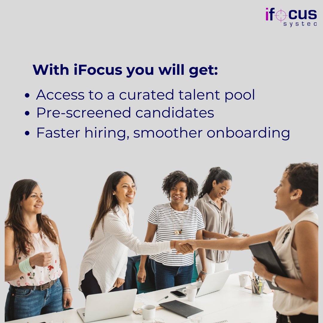 Ifocus_Systec's tweet photo. Finding the right talent just got easier.  Get pre-assessed professionals ready to join your team!

#ifocussystec #staffing #staffingsolutions #fasterhiring #fasterhiringprocess #prescreenedcandidates #digitaltransformation #digitalengineering #dataengineering https://t.co/t2JGUukP0c